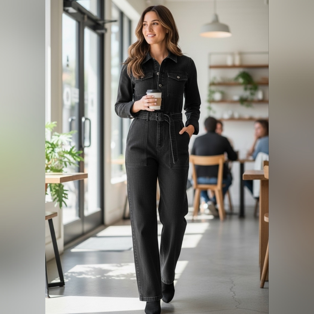 Abercrombie & Fitch Utility Denim Jumpsuit – NWT – XST – $150 Retail